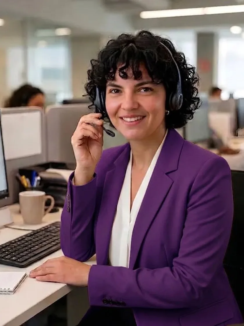 Especialista da Tunni em atendimento